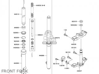 FRONT FORK - KX65-A6 KX65 2005 USA CANADA