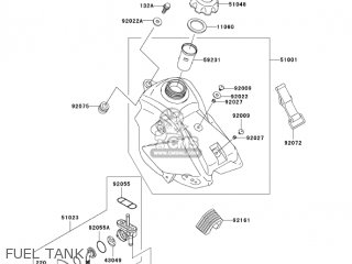 FUEL TANK - KX65-A6 KX65 2005 USA CANADA