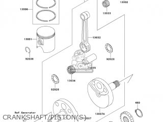 CRANKSHAFT/PISTON(S) - KX65-A6 KX65 2005 USA CANADA