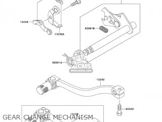 GEAR CHANGE MECHANISM - KX65-A6 KX65 2005 USA CANADA