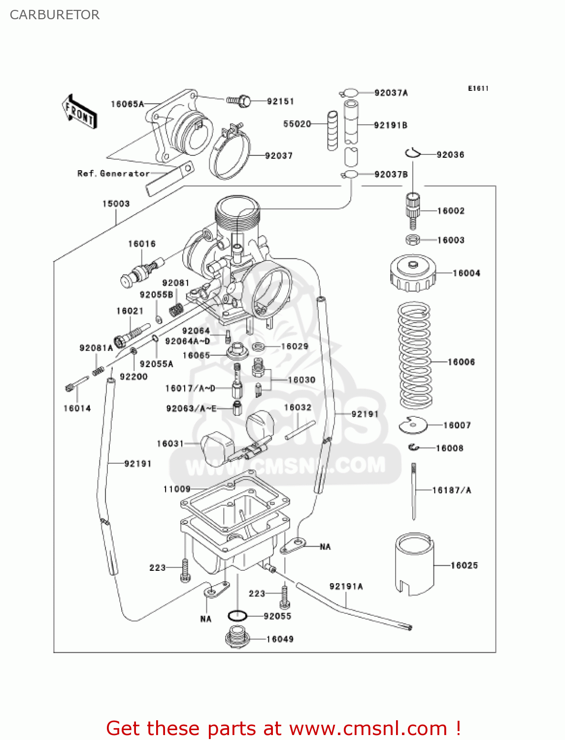 CARBURETOR KX65A6F KX65 2006 USA CANADA