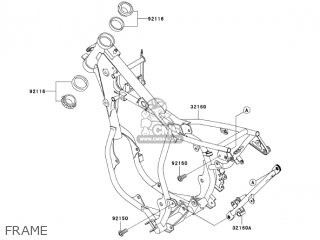FRAME - KX65A6F KX65 2006 USA CANADA