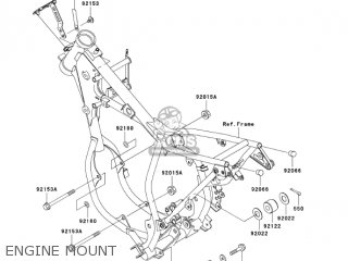 ENGINE MOUNT - KX65A6F KX65 2006 USA CANADA