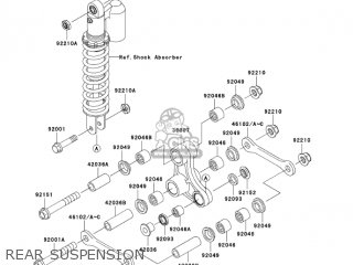 REAR SUSPENSION - KX65A6F KX65 2006 USA CANADA