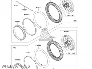 WHEELS/TIRES - KX65A6F KX65 2006 USA CANADA