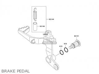 BRAKE PEDAL - KX65A6F KX65 2006 USA CANADA