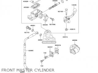 FRONT MASTER CYLINDER - KX65A6F KX65 2006 USA CANADA