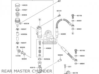 REAR MASTER CYLINDER - KX65A6F KX65 2006 USA CANADA