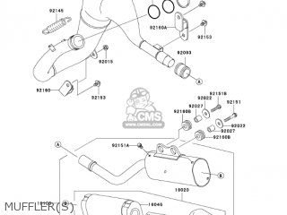 MUFFLER(S) - KX65A6F KX65 2006 USA CANADA
