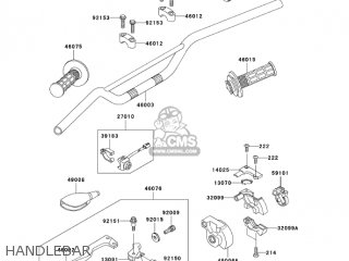 HANDLEBAR - KX65A6F KX65 2006 USA CANADA