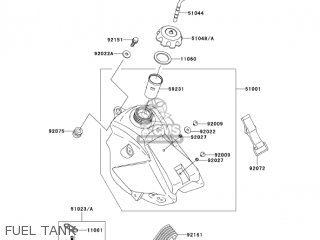 FUEL TANK - KX65A6F KX65 2006 USA CANADA