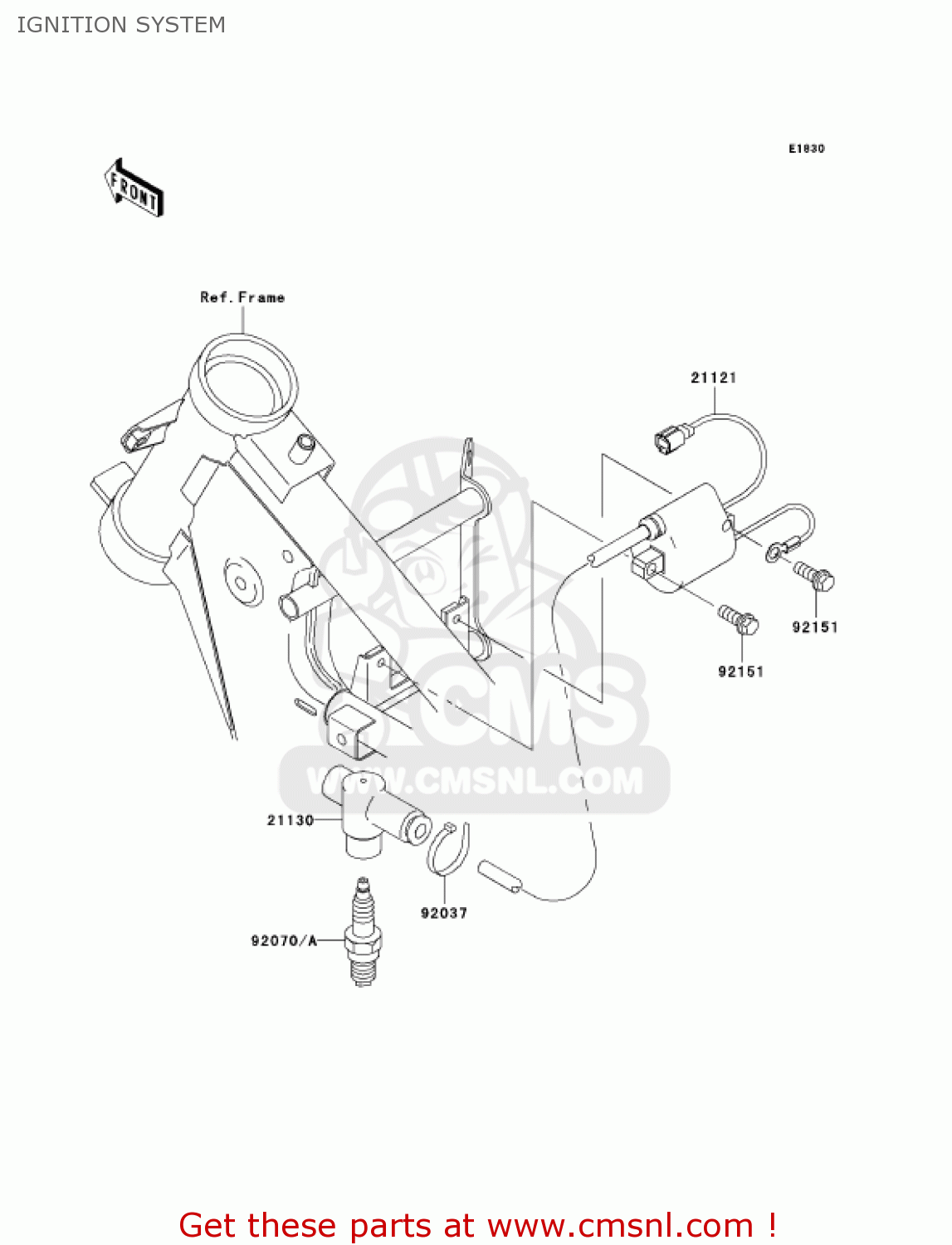 IGNITION SYSTEM KX65A7F KX65 2007 USA CANADA