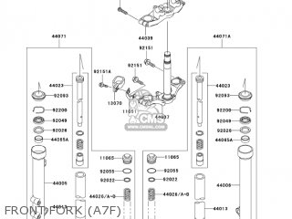 FRONT FORK (A7F) - KX65A7F KX65 2007 USA CANADA