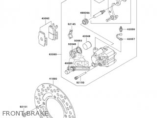 FRONT BRAKE - KX65A7F KX65 2007 USA CANADA