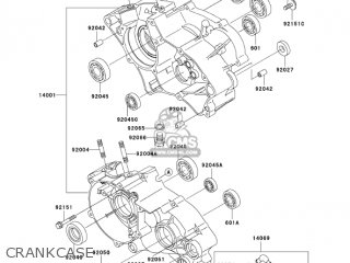 CRANKCASE - KX65A7F KX65 2007 USA CANADA