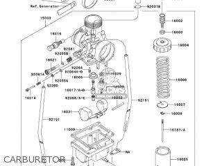 CARBURETOR - KX65A7F KX65 2007 USA CANADA
