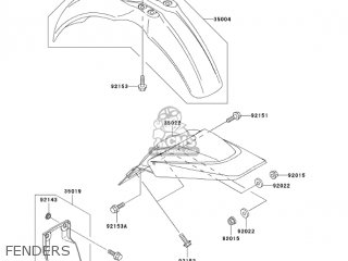 FENDERS - KX65A7F KX65 2007 USA CANADA