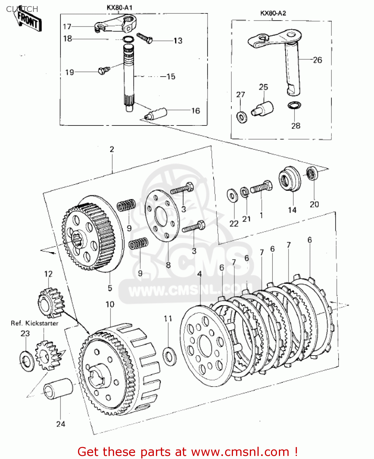 CLUTCH KX80-A1 KX80 1979