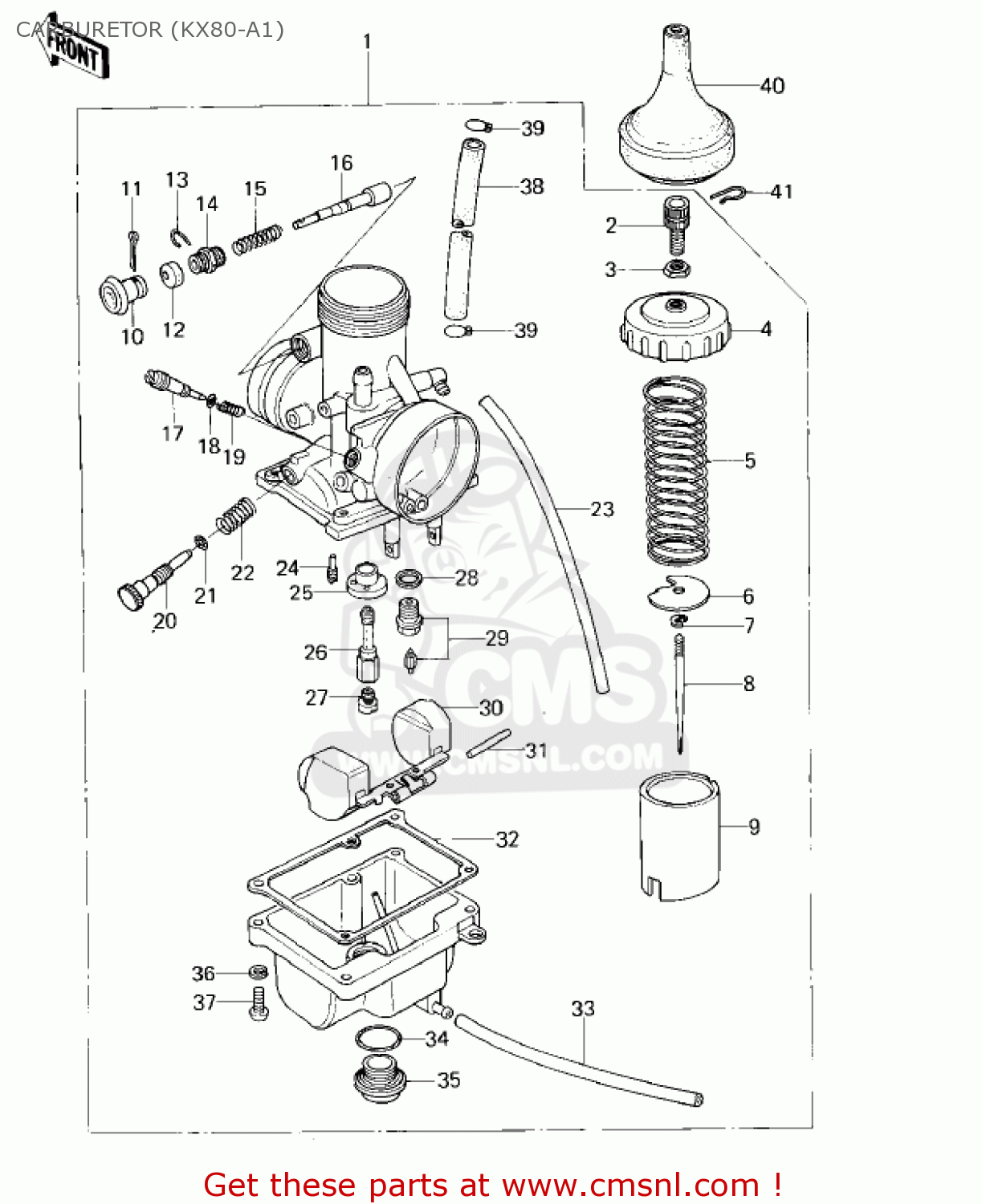 CARBURETOR (KX80-A1) KX80-A1 KX80 1979