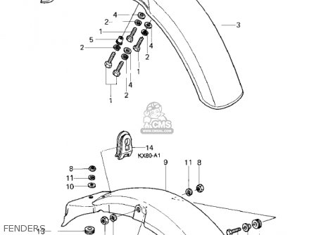 FENDERS - KX80-A1 KX80 1979