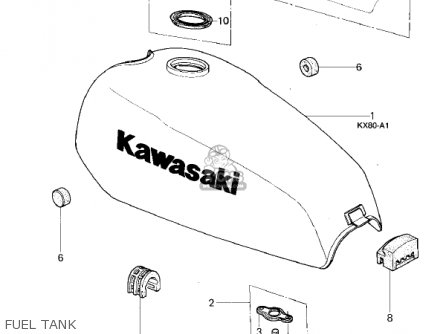 FUEL TANK - KX80-A1 KX80 1979