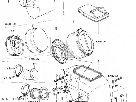 AIR CLEANER - KX80-A1 KX80 1979