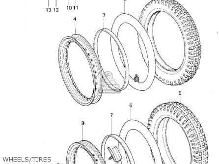 WHEELS/TIRES - KX80-A1 KX80 1979