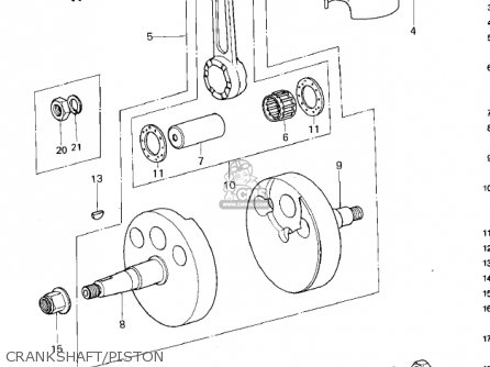 CRANKSHAFT/PISTON - KX80-A2 KX80 1980