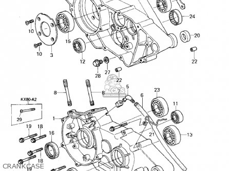 CRANKCASE - KX80-A2 KX80 1980