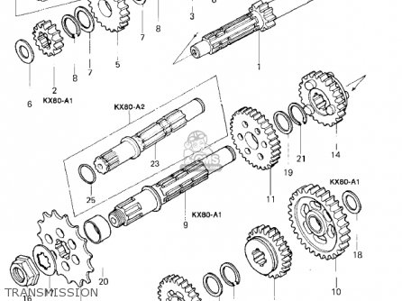 TRANSMISSION - KX80-A2 KX80 1980