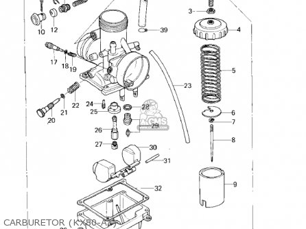 CARBURETOR (KX80-A1) - KX80-A2 KX80 1980