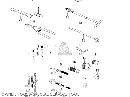 OWNER TOOLS/SPECIAL SERVICE TOOL - KX80-A2 KX80 1980