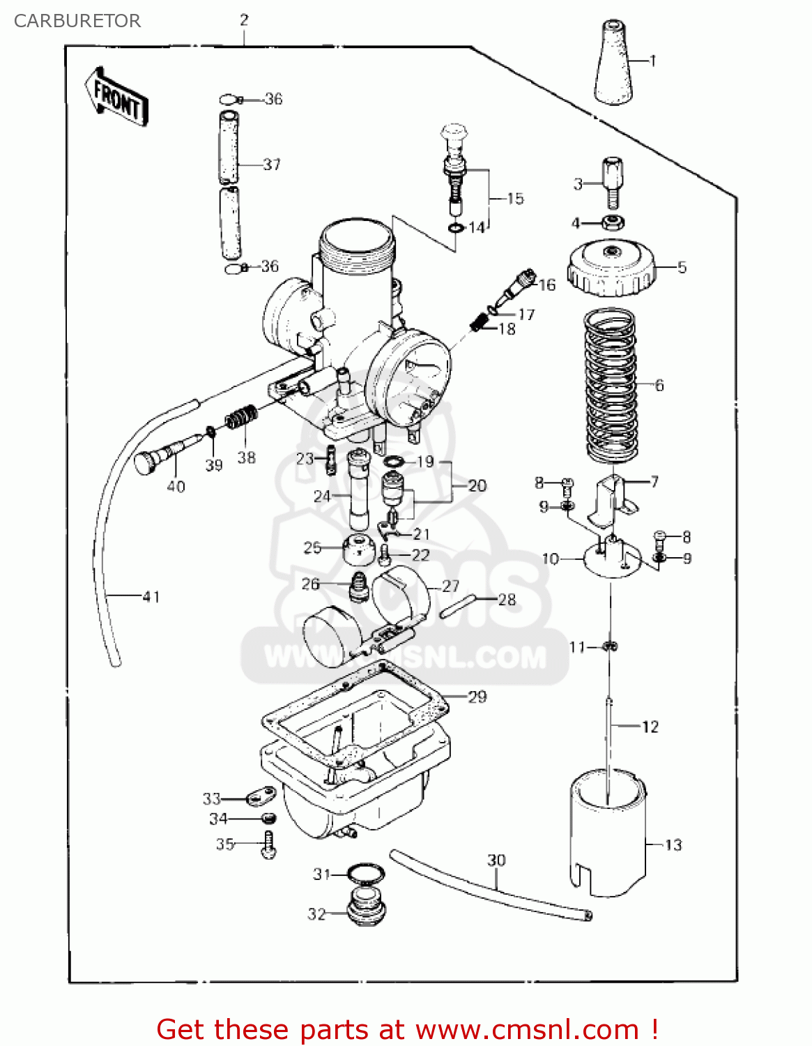 CARBURETOR KX80-C1 KX80 1981 USA CANADA