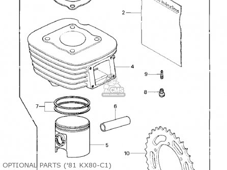 OPTIONAL PARTS ('81 KX80-C1) - KX80-C1 KX80 1981 USA CANADA