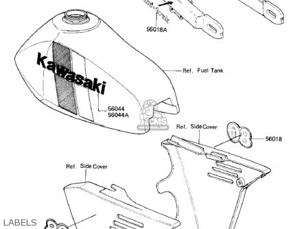 LABELS - KX80-C1 KX80 1981 USA CANADA