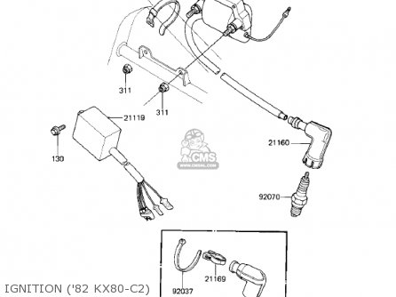 IGNITION ('82 KX80-C2) - KX80-C1 KX80 1981 USA CANADA