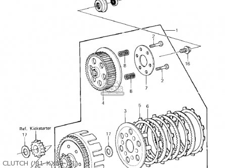 CLUTCH ('81 KX80-C1) - KX80-C1 KX80 1981 USA CANADA