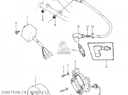 IGNITION ('81 KX80-C1) - KX80-C1 KX80 1981 USA CANADA