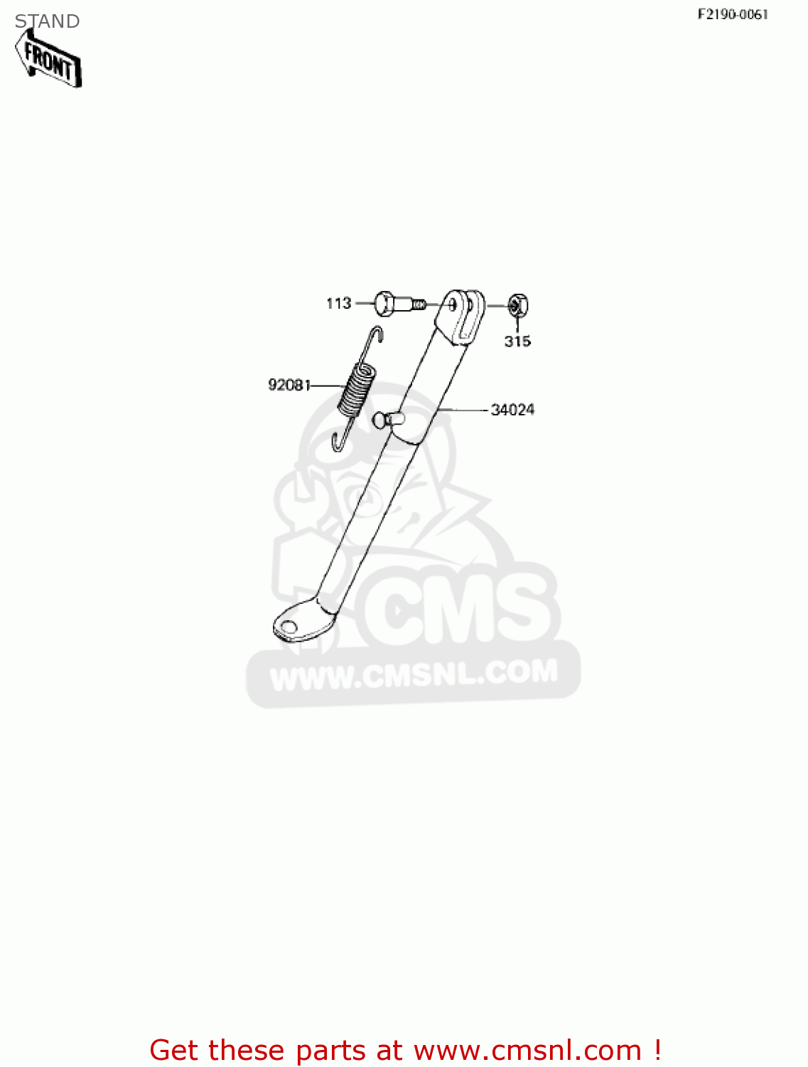 STAND KX80-C2 KX80 1982 USA CANADA
