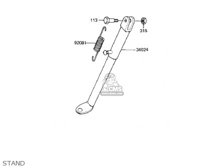 STAND - KX80-C2 KX80 1982 USA CANADA