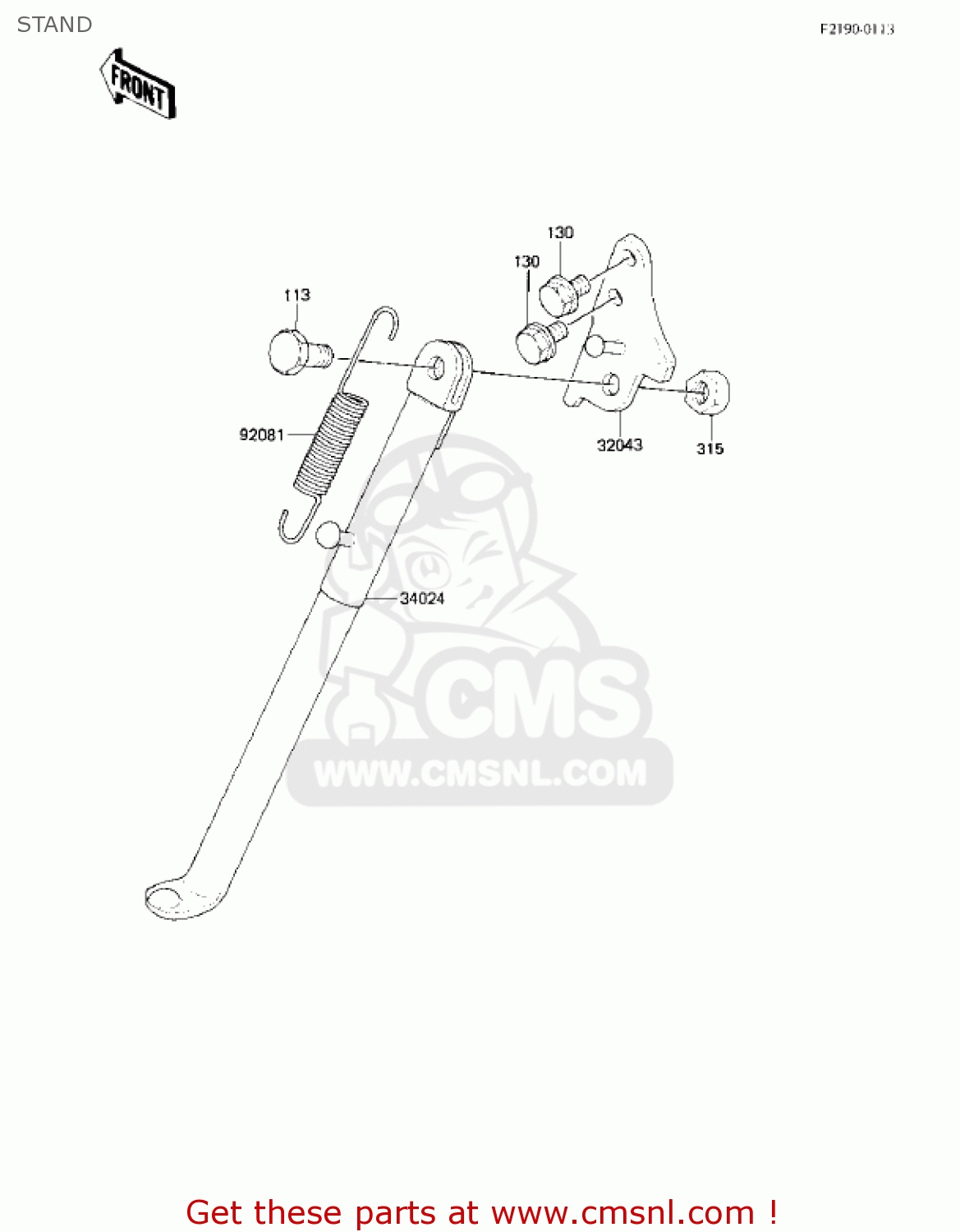 STAND KX80-E1 KX80 1983 USA CANADA