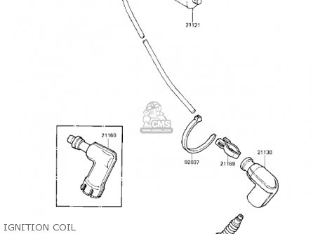 IGNITION COIL - KX80-E1 KX80 1983 USA CANADA