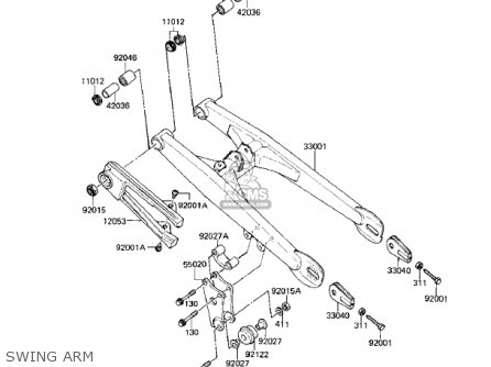 SWING ARM - KX80-E1 KX80 1983 USA CANADA