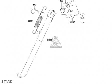 STAND - KX80-E1 KX80 1983 USA CANADA