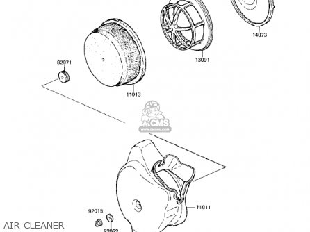 AIR CLEANER - KX80-E1 KX80 1983 USA CANADA