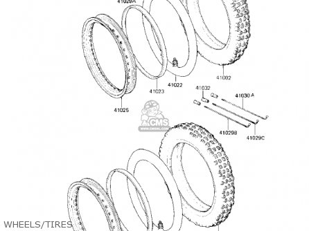 WHEELS/TIRES - KX80-E1 KX80 1983 USA CANADA