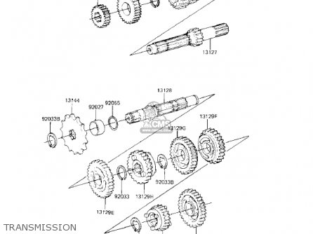 TRANSMISSION - KX80-E1 KX80 1983 USA CANADA