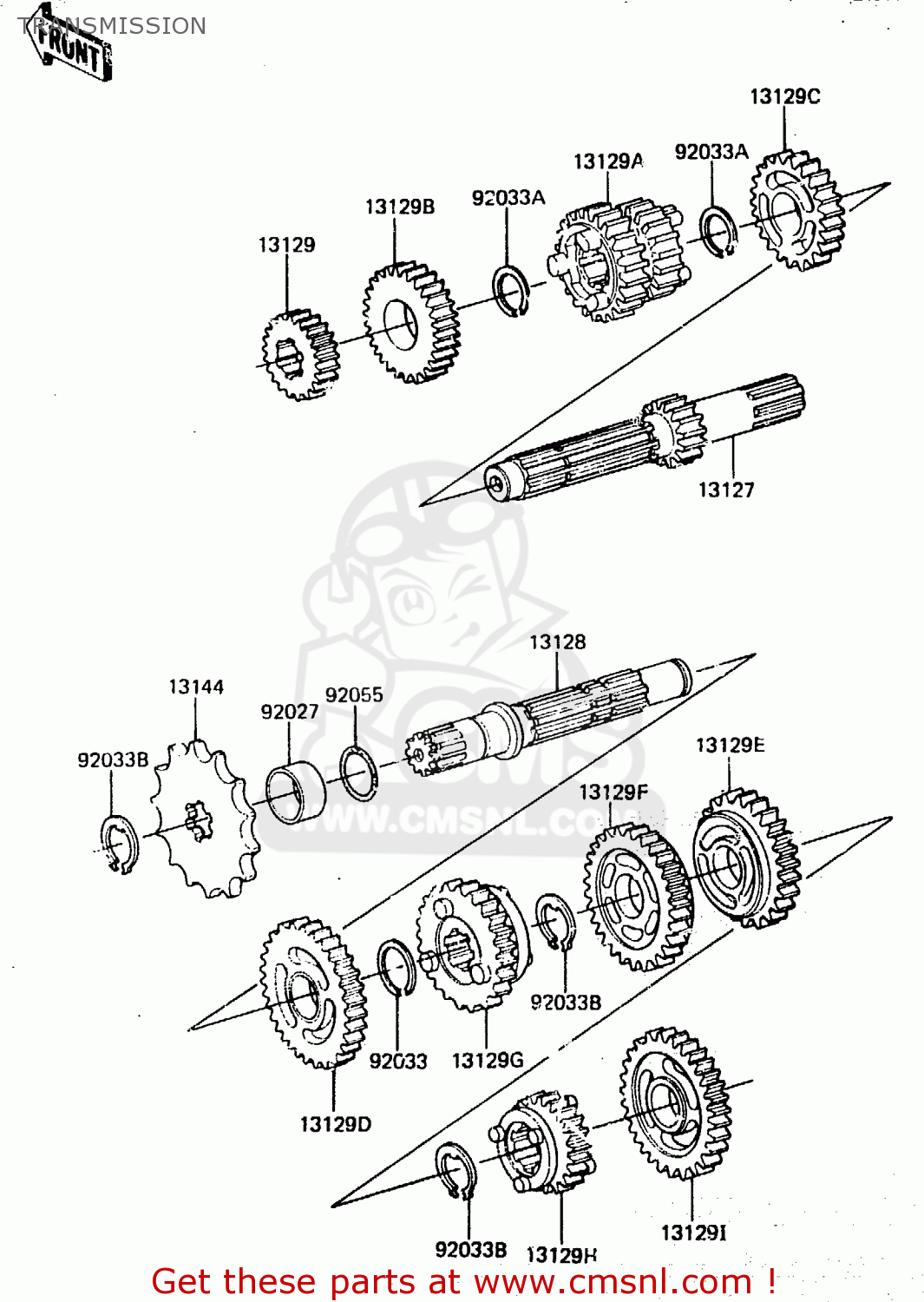 TRANSMISSION KX80-E2 1984 USA CANADA UK AL