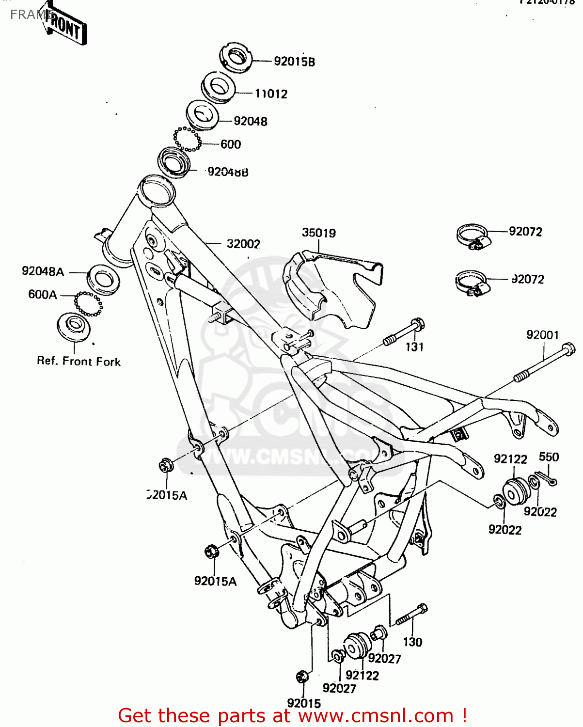 FRAME KX80-E2 1984 USA CANADA UK AL