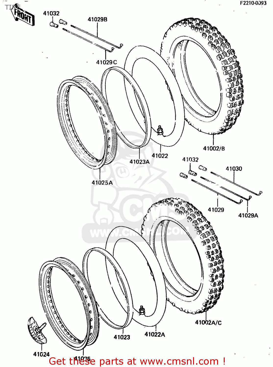 TIRE KX80-E2 1984 USA CANADA UK AL